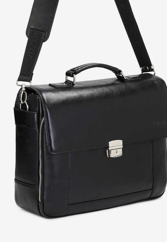 Kazar Document Bag in Black