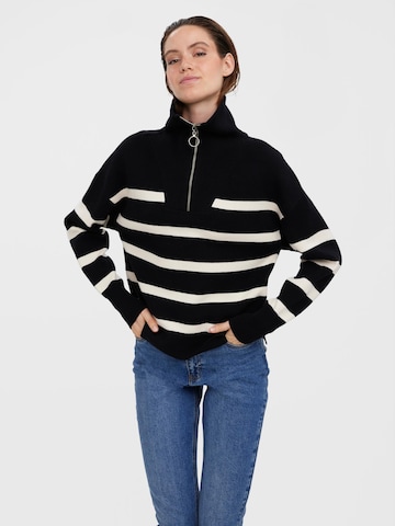 VERO MODA Sweater 'Saba' in Black: front