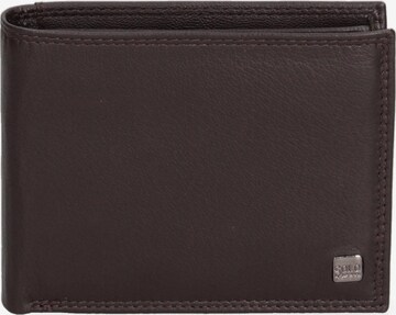 Portamonete 'Portafoglio Uomo Vera Pelle - Solo Soprani Slim Compatto 12x9,5 cm' di Solo Soprani in marrone: frontale