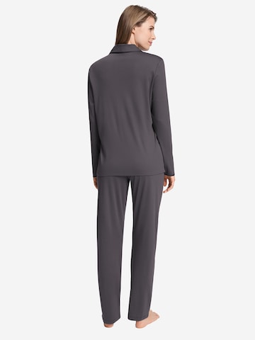Hanro Pyjama ' Cotton Silk ' in Grijs