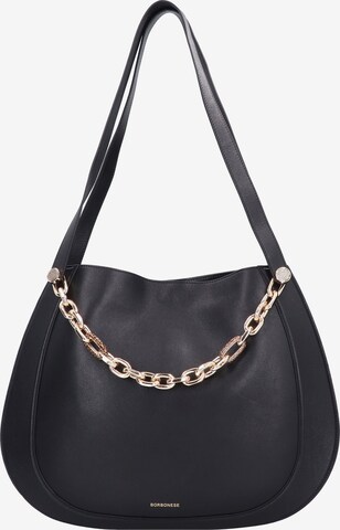 Borbonese Handbag 'Arquette' in Black: front