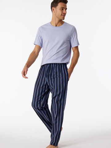 SCHIESSER Regular Workout Pants ' Mix & Relax ' in Blue