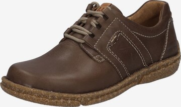 JOSEF SEIBEL Lace-Up Shoes 'Neele' in Brown: front