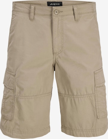 Pantalon cargo aprel en beige : devant