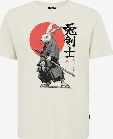 Oldskull T-Shirt in Weiß: Vorderseite