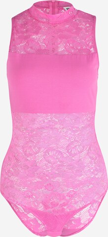 Urban Classics T-shirtbody i rosa: framsida