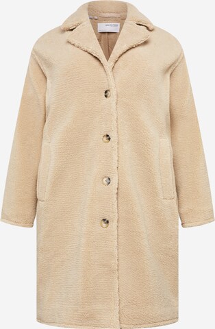 Manteau mi-saison 'LANA' Selected Femme Curve en beige : devant