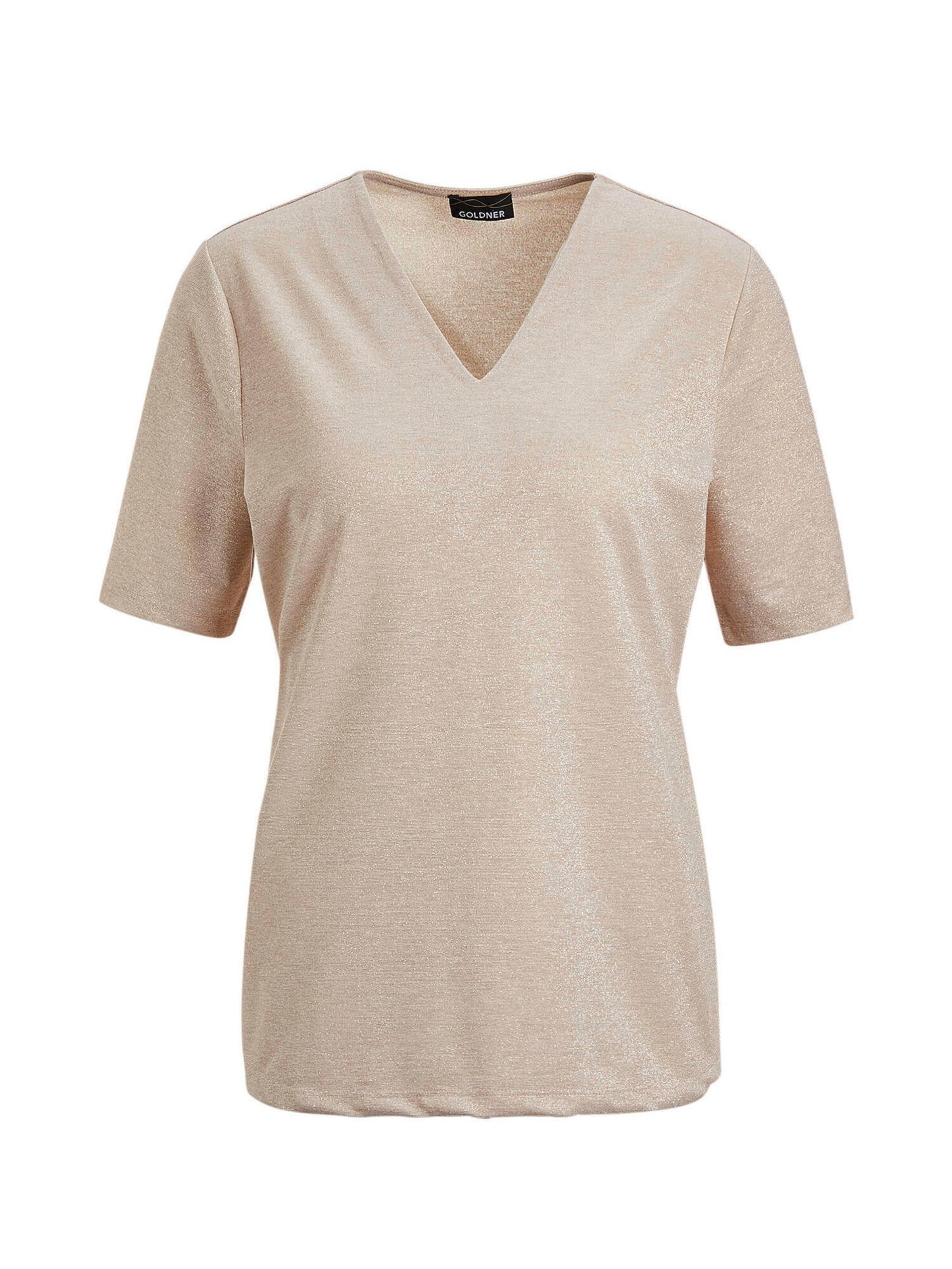 T-shirt Goldner en beige : devant