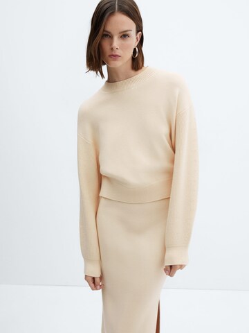 MANGO Sweater 'NORA' in Beige