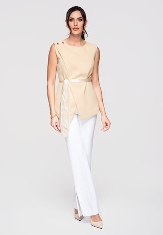 Ombre Blouse in Beige
