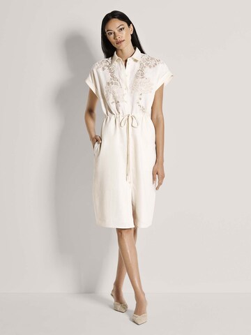 Robe-chemise MADELEINE en blanc : devant