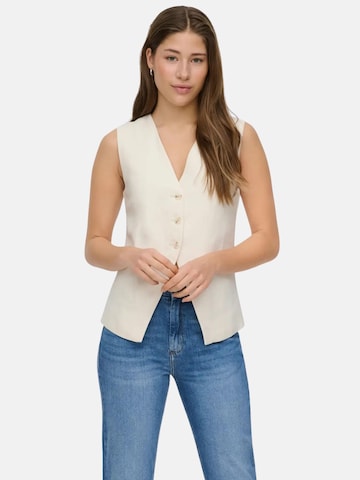 ONLY Suit vest 'ONLY ONLTILA LIFE S/L WAISTCOAT TLR GILET' in Beige