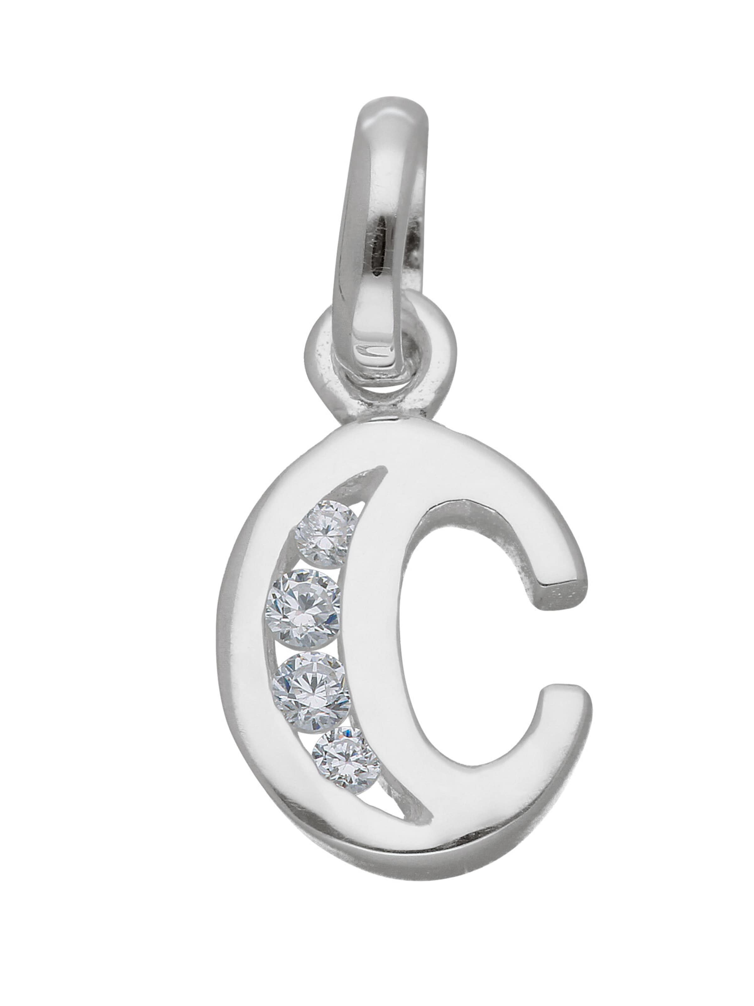 Adelia´s Anhänger "C" in Silber: Vorderseite