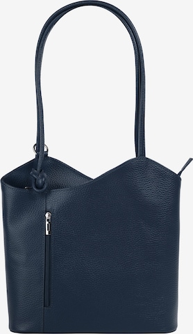 Cluty Rucksack in Blau: Vorderseite