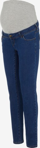 Slimfit Jeans 'Flori' di MAMALICIOUS in blu: frontale