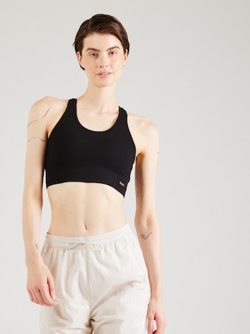 Athlecia Bustier Sport bh 'Aideny' in Zwart: voorkant