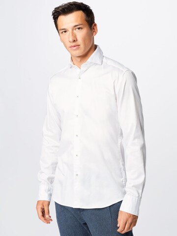 ETERNA Slim fit Business Shirt in White: front