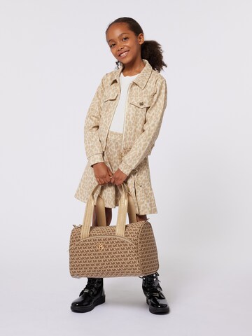 Geacă tricotată de la Michael Kors Kids pe bej: față