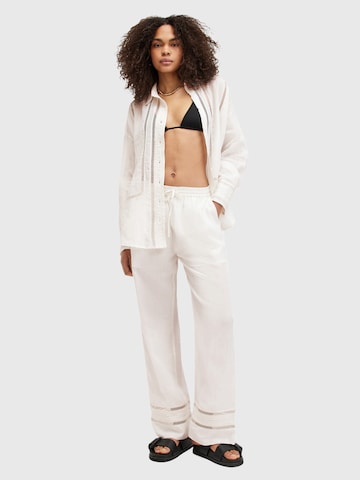 AllSaints Wide Leg Hose 'JADE' in Weiß