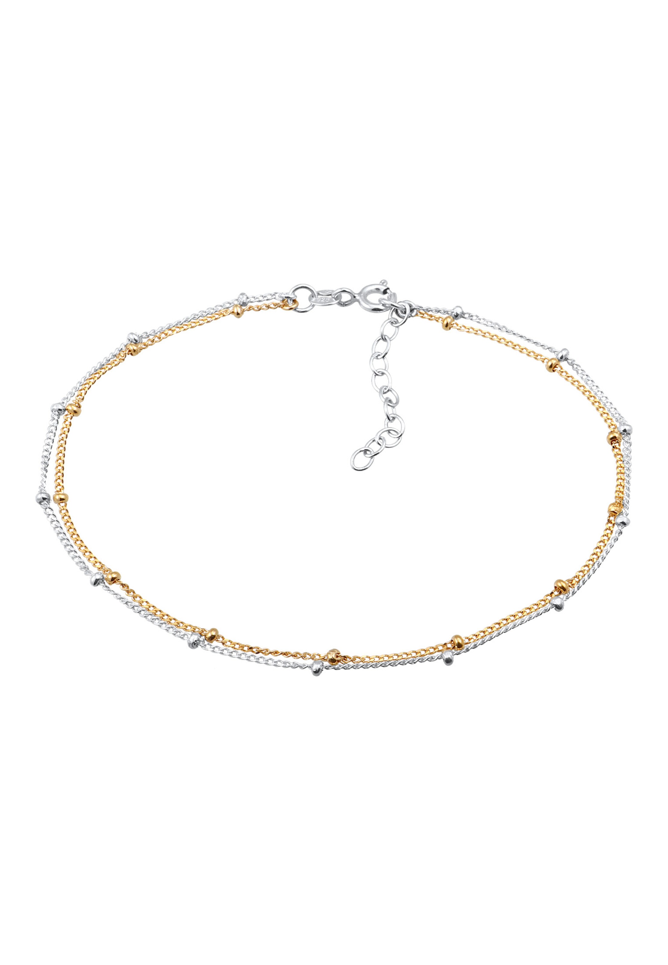 ELLI Fußschmuck Bi Color_Tri Color in Gold: Vorderseite