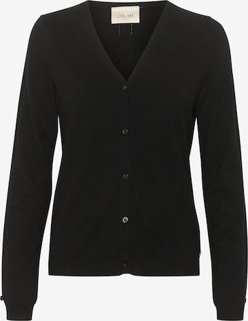 Cardigan 'CR Dela' Cream en noir : devant
