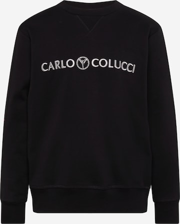 Carlo Colucci Sweatshirt in Black: front