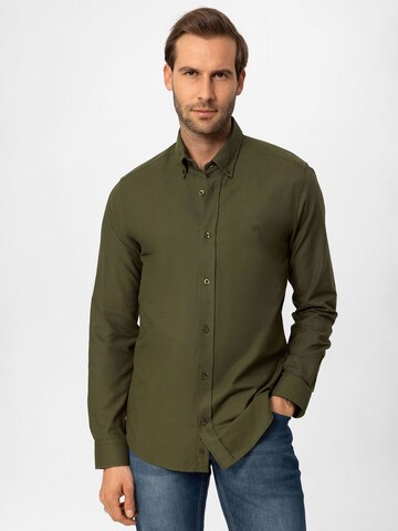 Dandalo Regular fit Button Up Shirt in Green: front