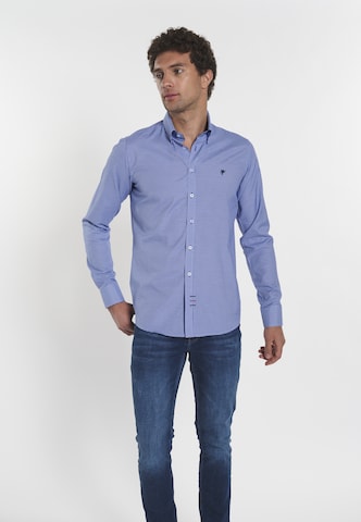 DENIM CULTURE - Ajuste regular Camisa 'Benjamin' en azul