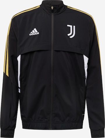 ADIDAS SPORTSWEAR Αθλητικό μπουφάν 'Juventus Condivo 22 Presentation' σε μαύρο: μπροστά