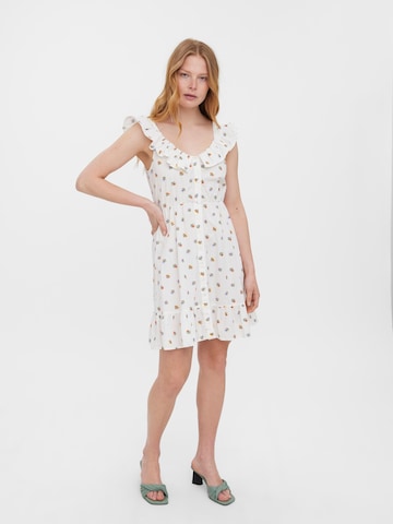 VERO MODA - Vestido de verano en blanco