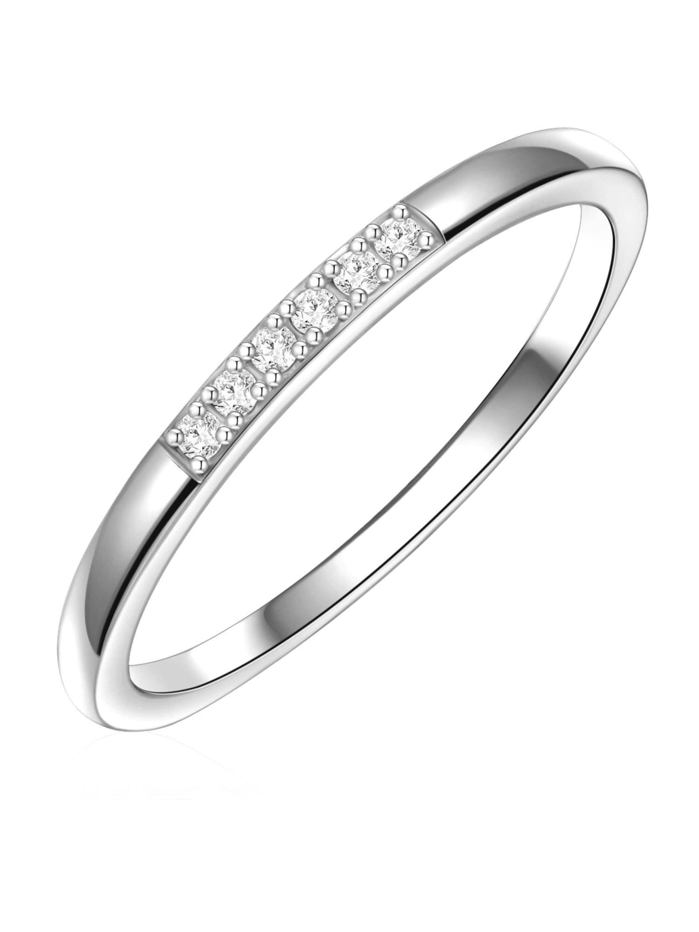 Glanzstücke München Ring in Zilver: voorkant