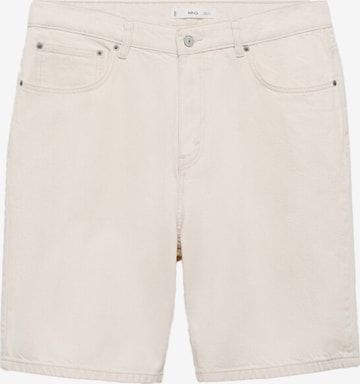 MANGO MAN Loosefit Housut 'ONDA' värissä valkoinen: etupuoli