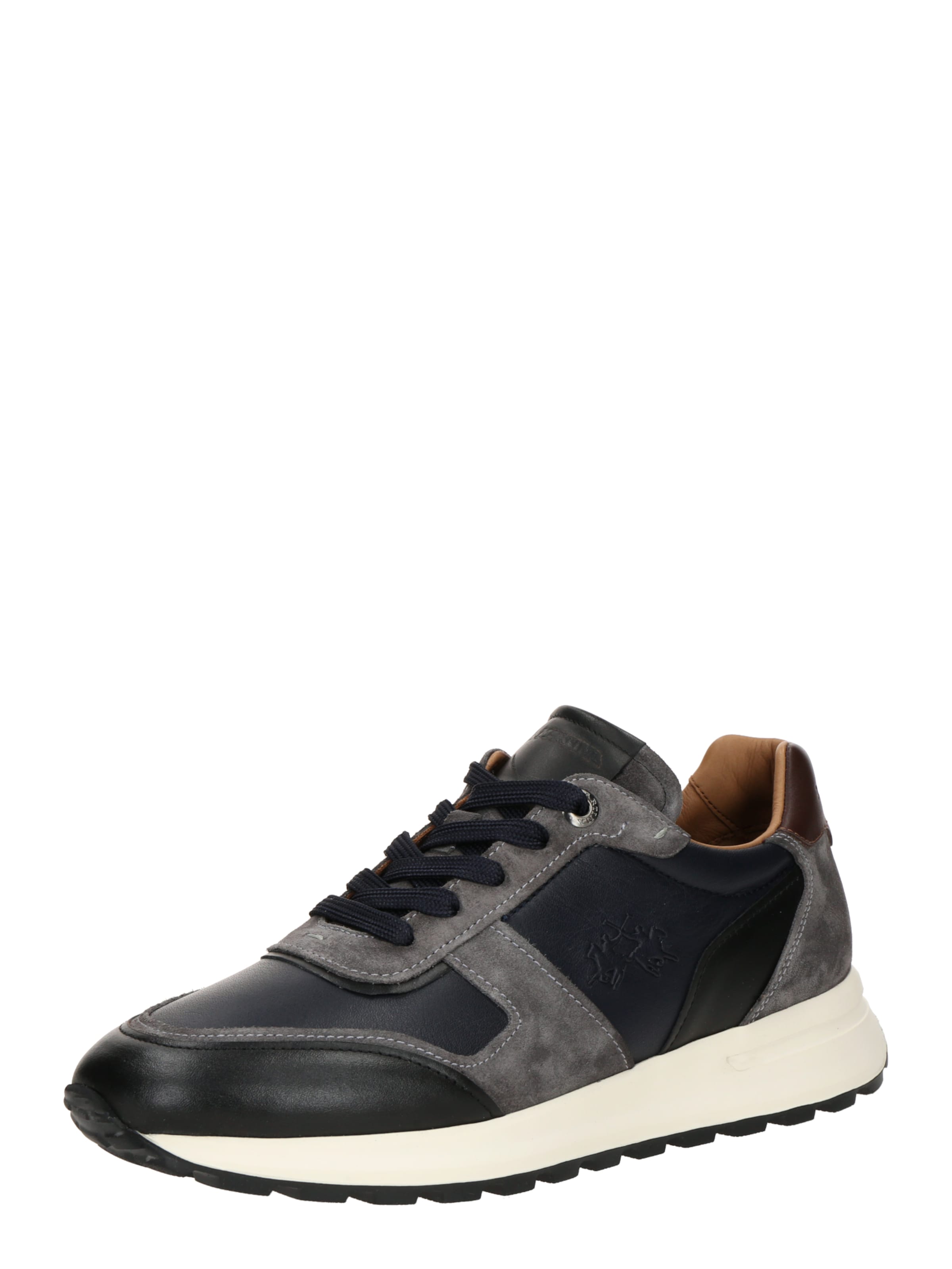 La Martina Platform trainers in Black: front