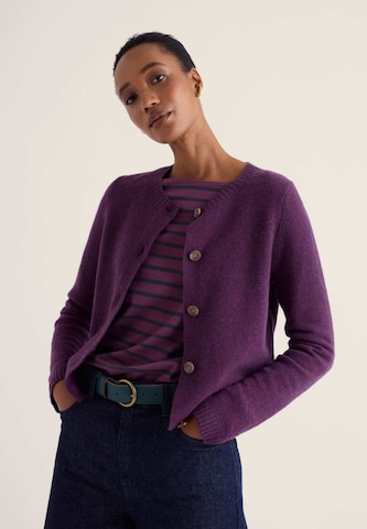 Cardigan 'Tern Tide' Seasalt Cornwall en violet : devant