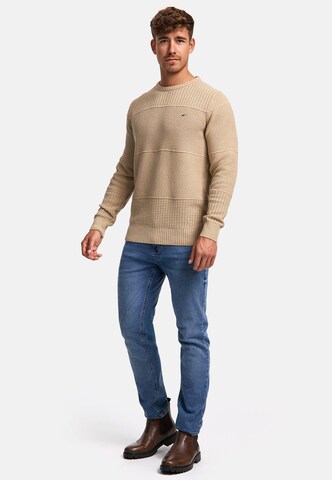 INDICODE JEANS Sweater ' Justice ' in Beige