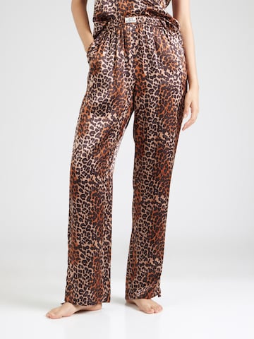 Pantalon de pyjama 'Theodore' LOVE Stories en marron : devant