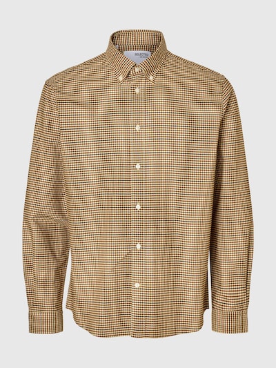 SELECTED Overhemd in de kleur Navy / Bruin / Chocoladebruin, Productweergave