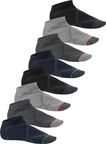 footstar Ankle Socks 'Neon' in Grey: front