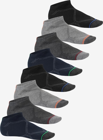 footstar Ankle Socks 'Neon' in Grey: front