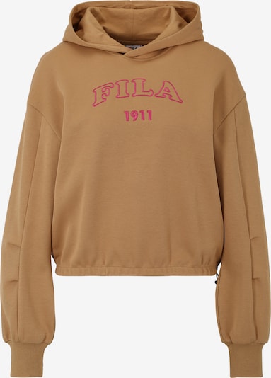 FILA Sweatshirt 'TOYONAKA' i ljusbrun / röd, Produktvy