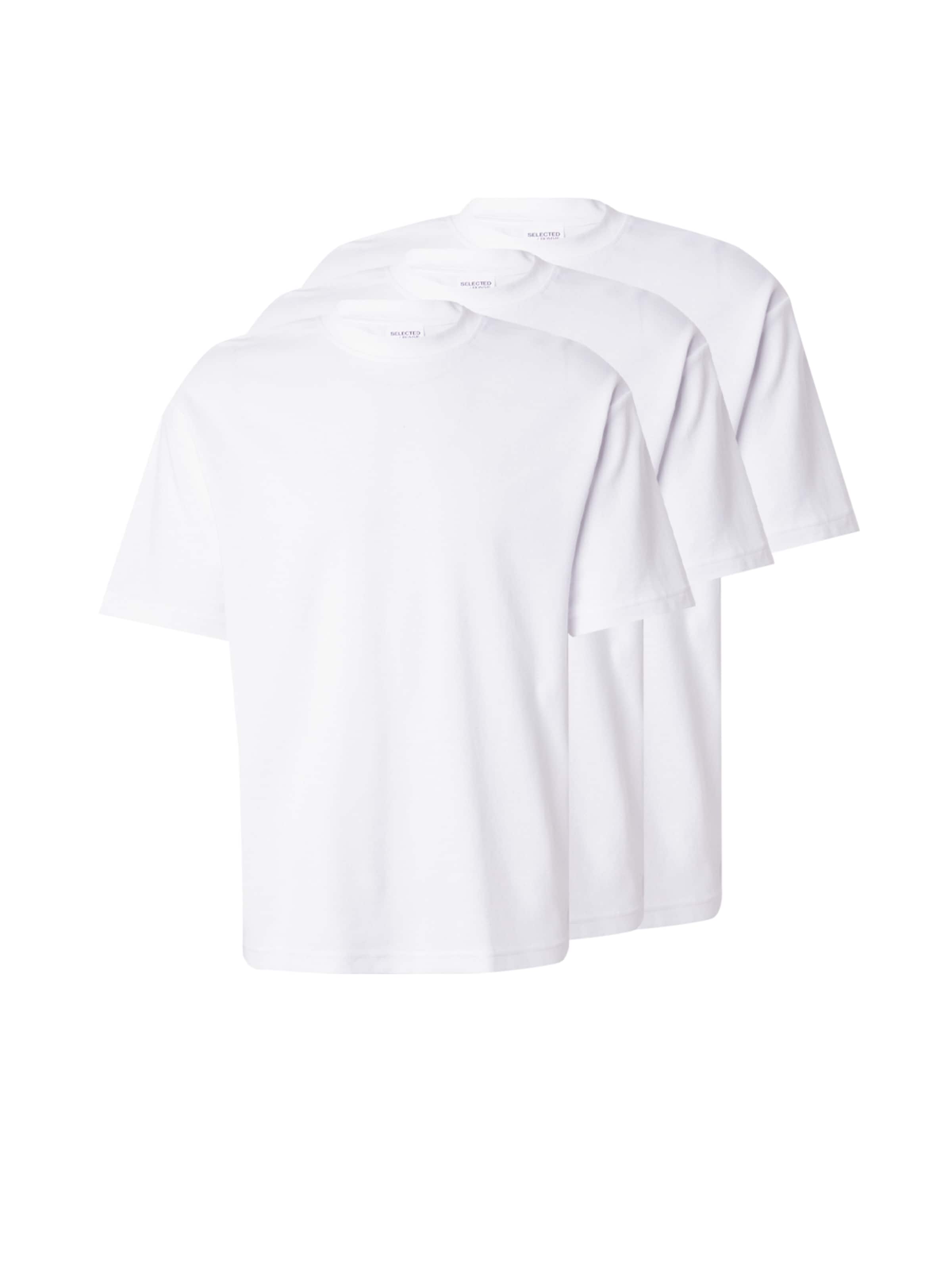 Tricou 'SLHOscar' de la SELECTED pe alb: față