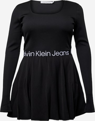 Calvin Klein Jeans Curve Sukienka w kolorze czarny: przód
