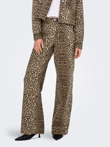 Regular Pantalon 'ONLNaomi' ONLY en marron : devant