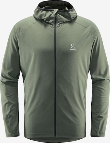 Haglöfs Athletic Fleece Jacket 'Mirre Mid' in Grey: front