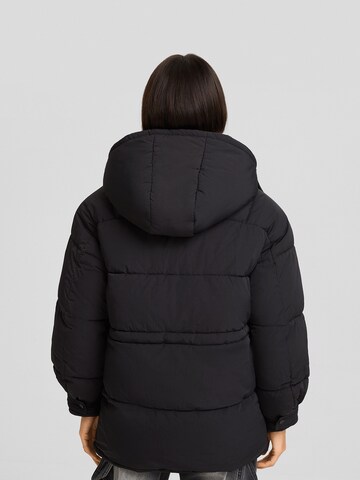 Bershka Winter Jacket in Black