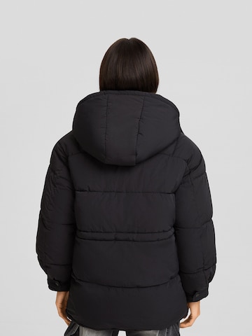 Bershka Winter jacket in Black