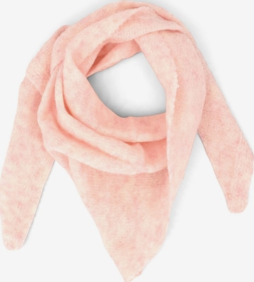 styleBREAKER Wrap 'Kleines Strick Dreieckstuch im Sophie Scarf Stil' in Pink: front