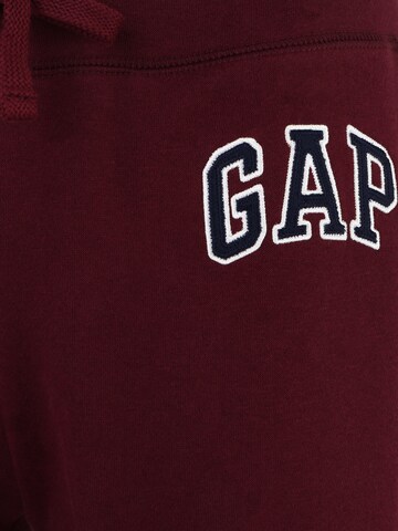 Gap Petite - Tapered Calças 'HERITAGE' em vermelho