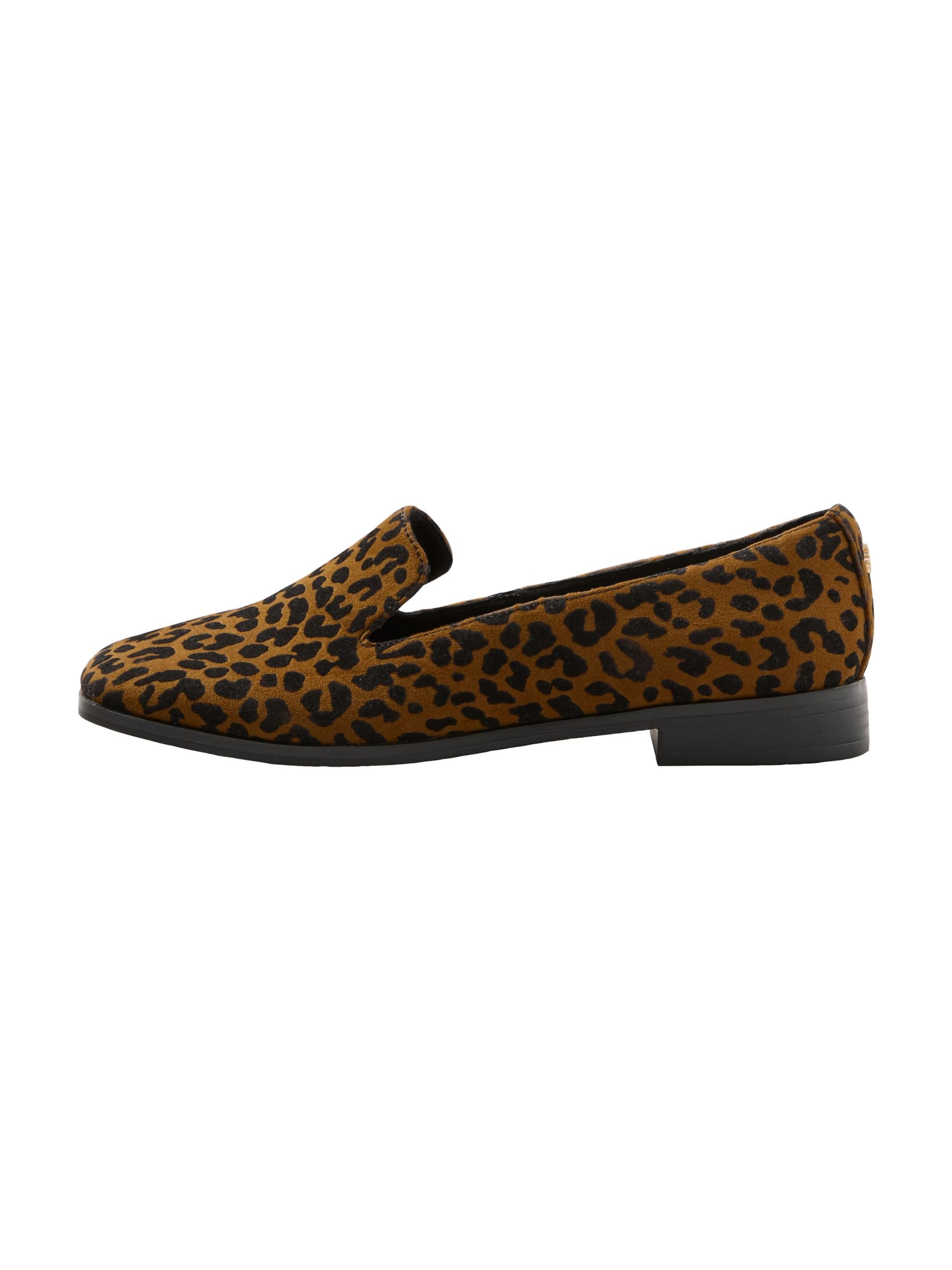 Chaussure basse love & roses en marron : devant