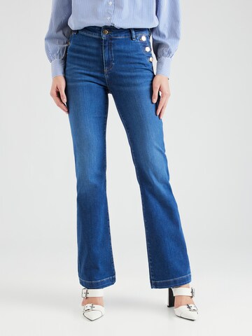 Maison 123 Flared Jeans 'NINON' in Blauw: voorkant